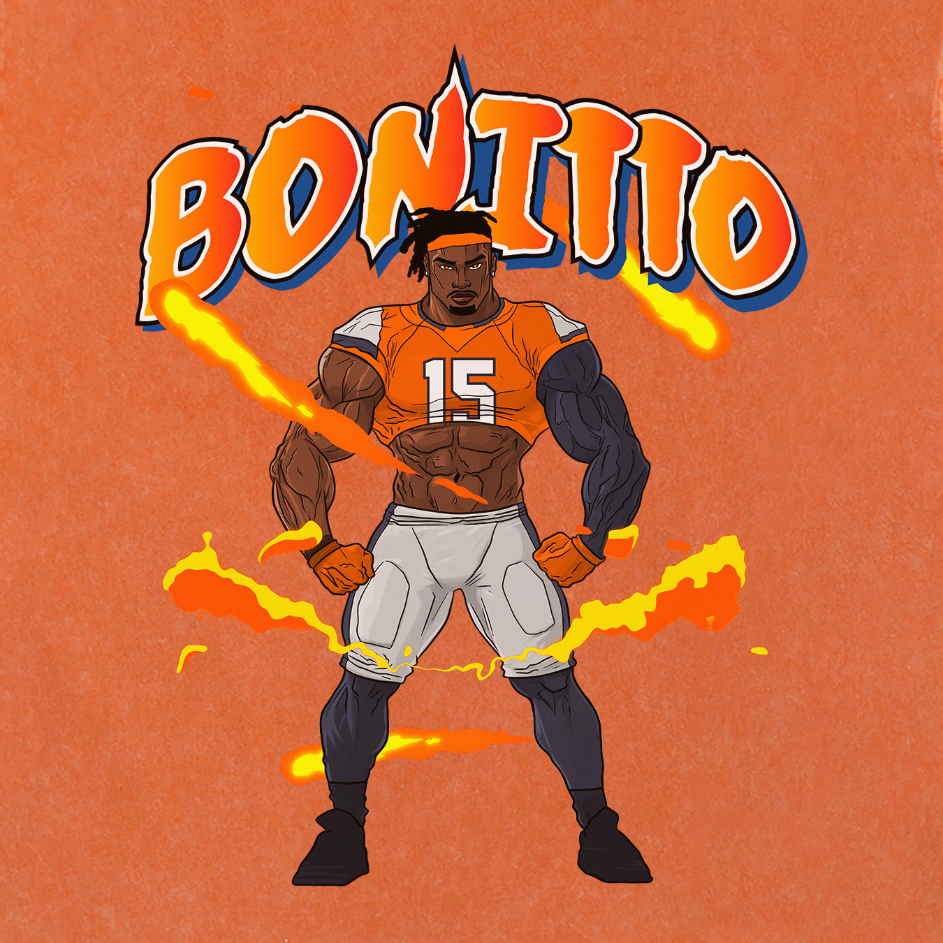 Nik Bonitto - Orange Anime Tee