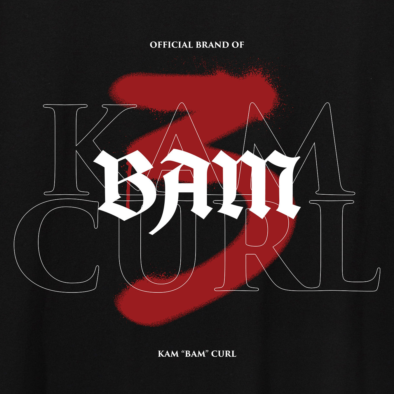 Kam Curl - BAM Black/Red Tee
