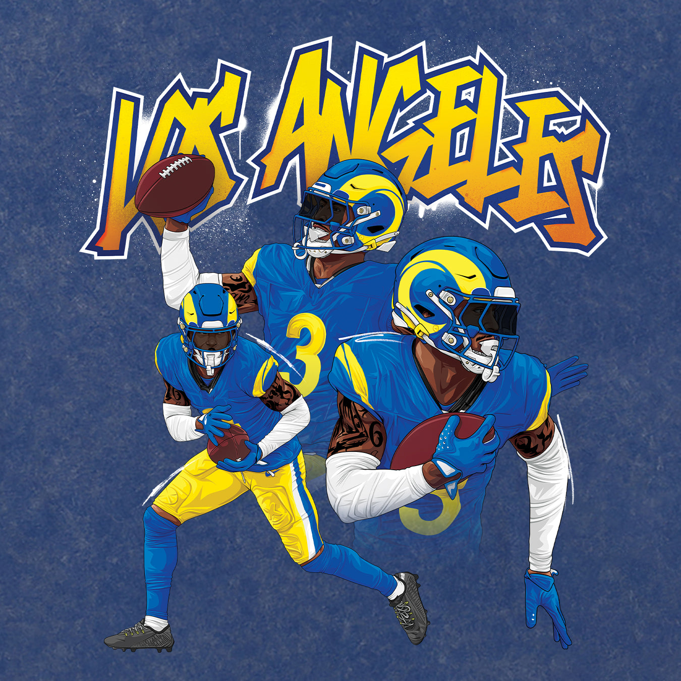 Kam Curl - Los Angeles Blue Tee