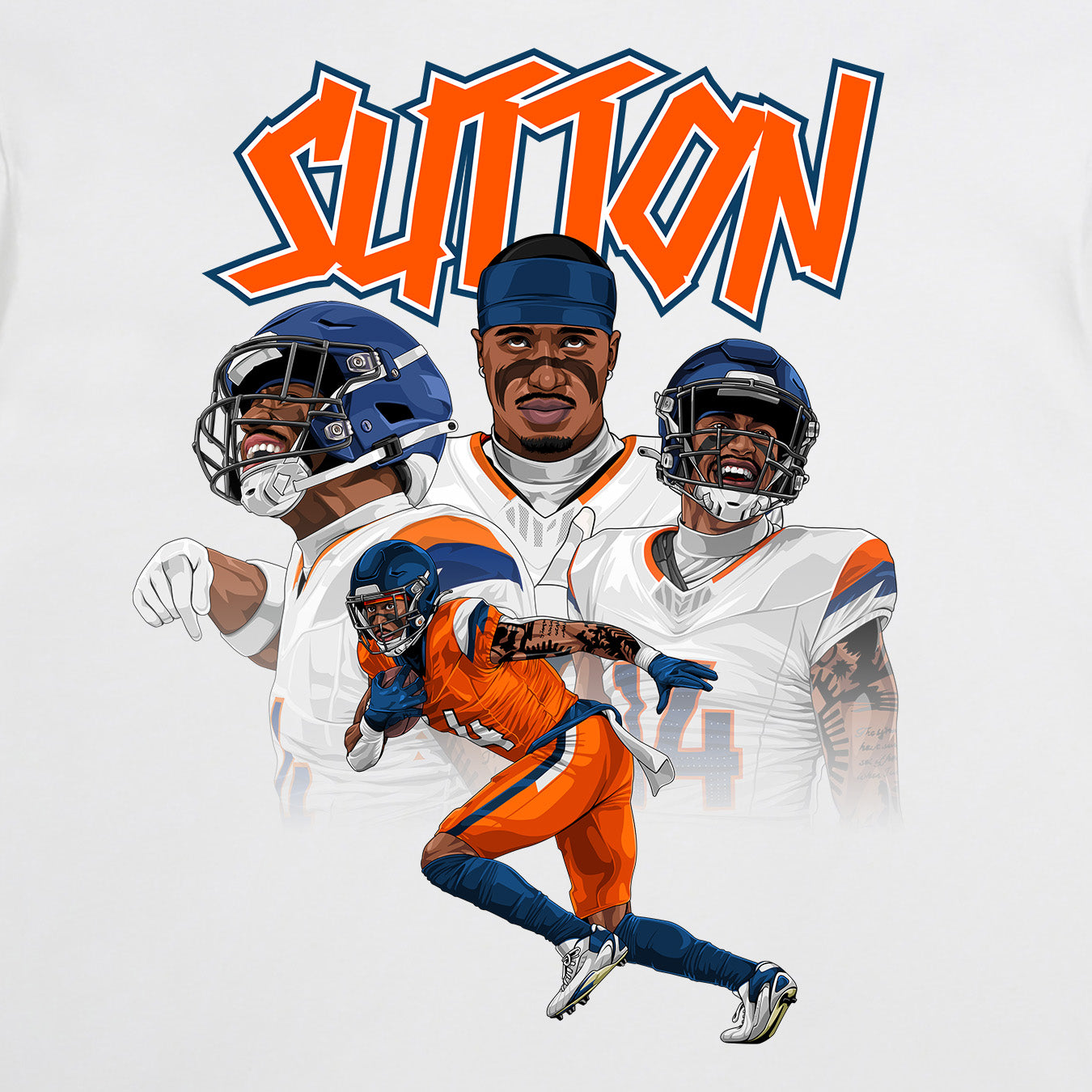 Courtland Sutton - White Tee
