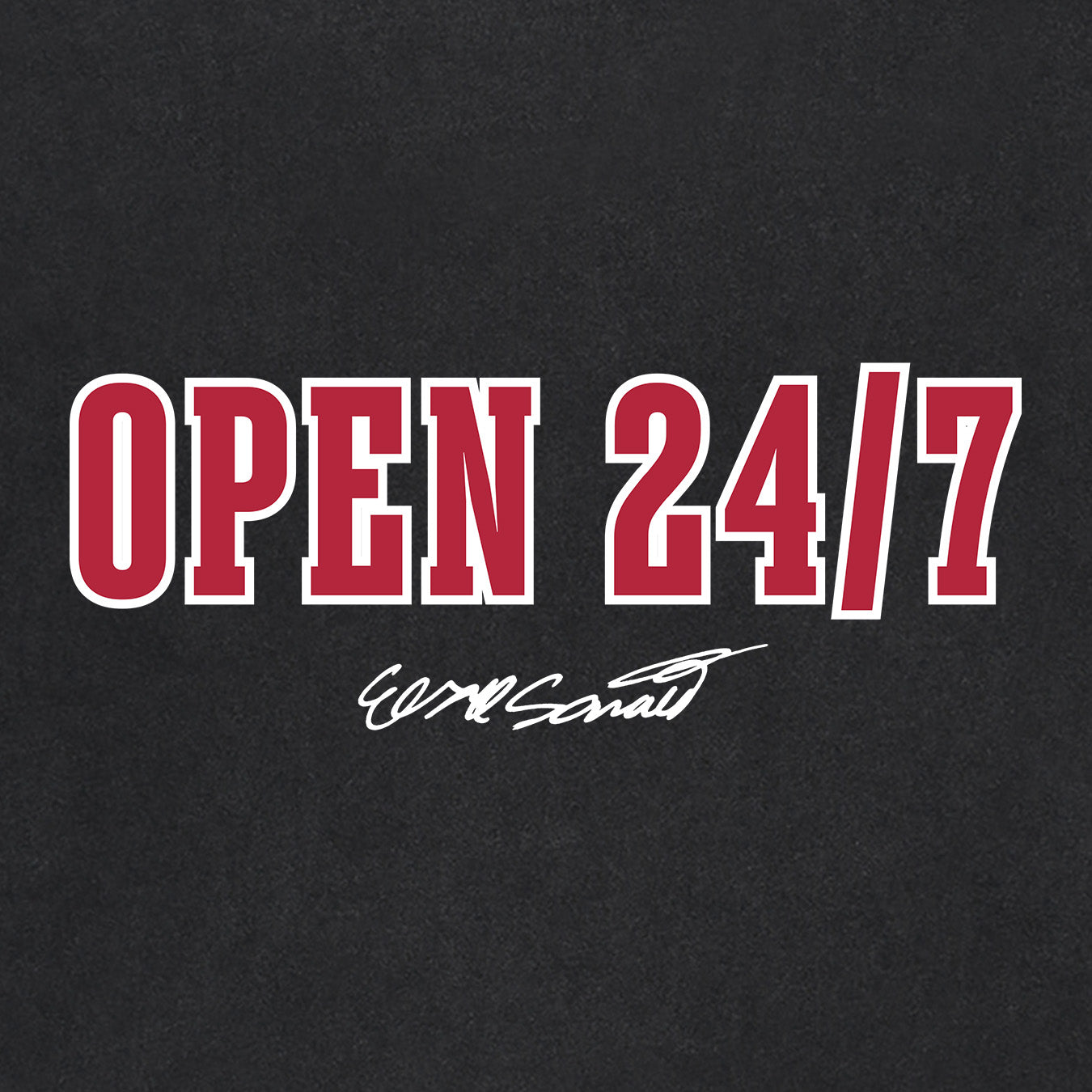 Elijah Sarratt - Open 24/7 Black Tee