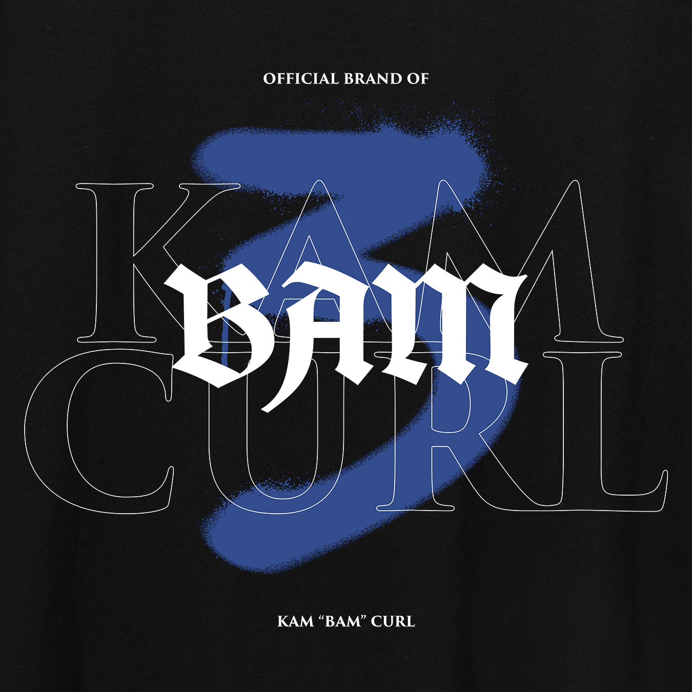 Kam Curl - BAM Black/Blue Tee