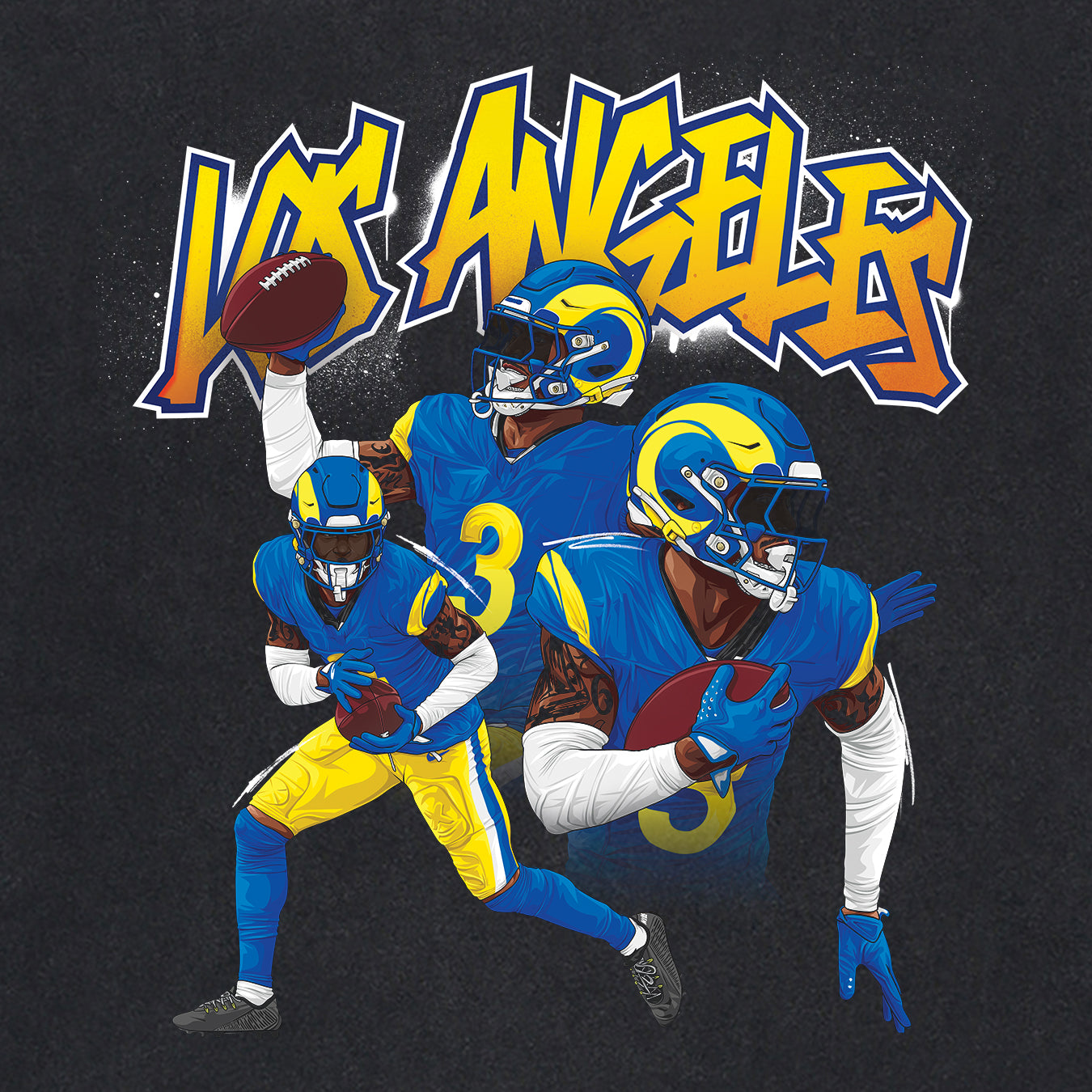 Kam Curl - Los Angeles Black Tee