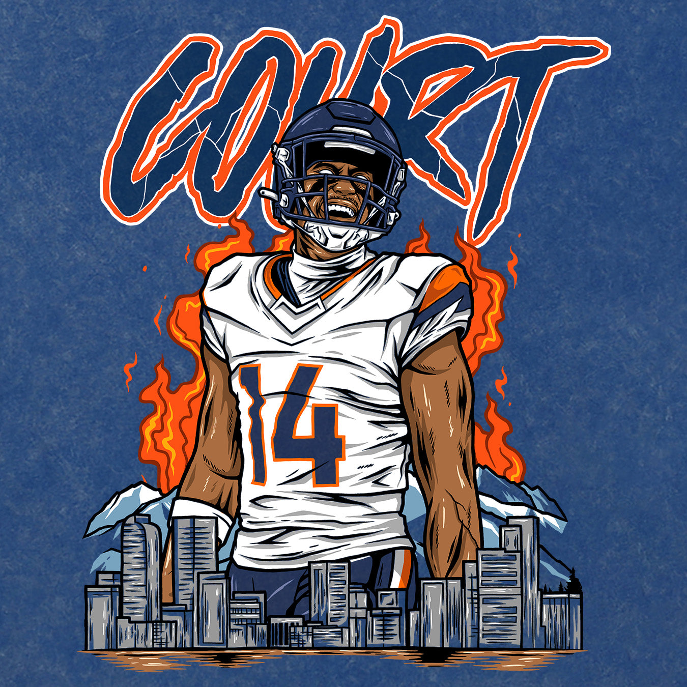 Courtland Sutton - Court Blue Tee