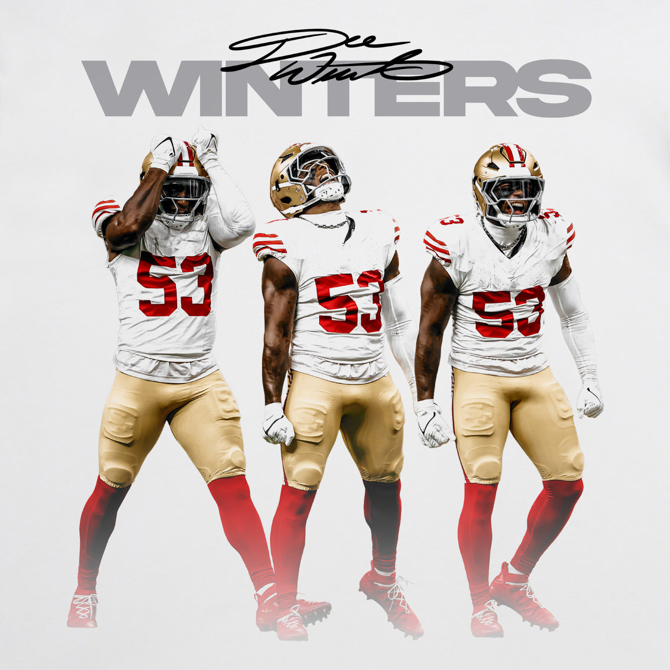 Dee Winters - White Celly Tee
