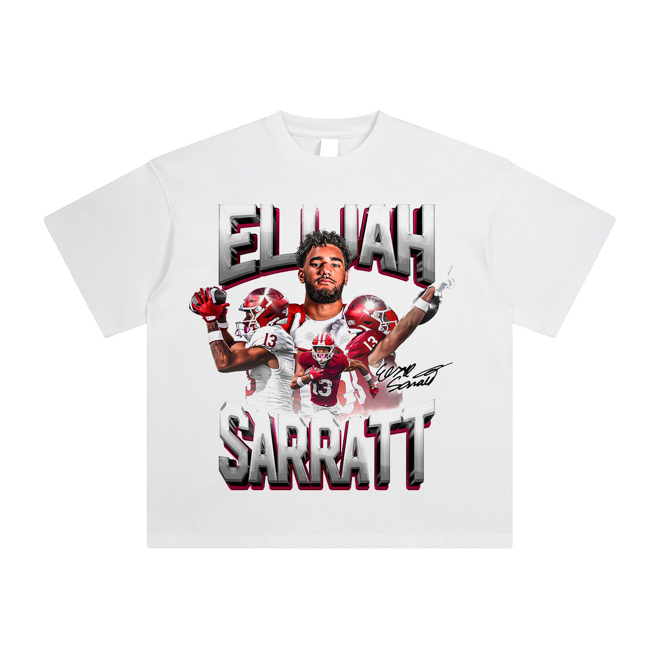 Elijah Sarratt - White Tee